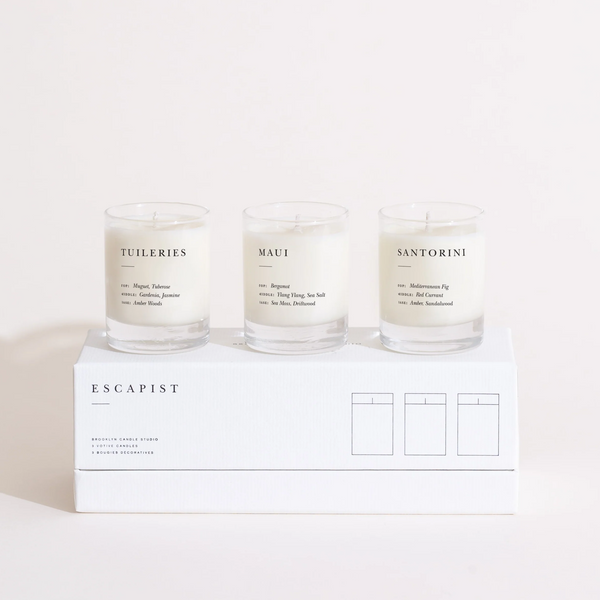 Escapist Mini Candle Set, Fresh & Floral