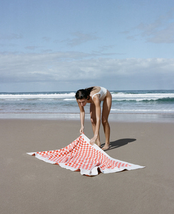 Roman Pool Towel Paloma Sun & Ecru