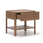 Tye Nightstand, Latte, 23.6"W × 17.7"D × 21.7"H
