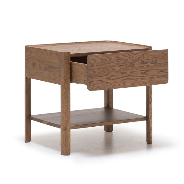 Tye Nightstand, Latte, 23.6"W × 17.7"D × 21.7"H