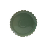 8" Round Stoneware Scalloped Plate, 3 Colors