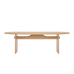 Kelly Dining Table, Light Oak, 86.61"W x 43.31"D