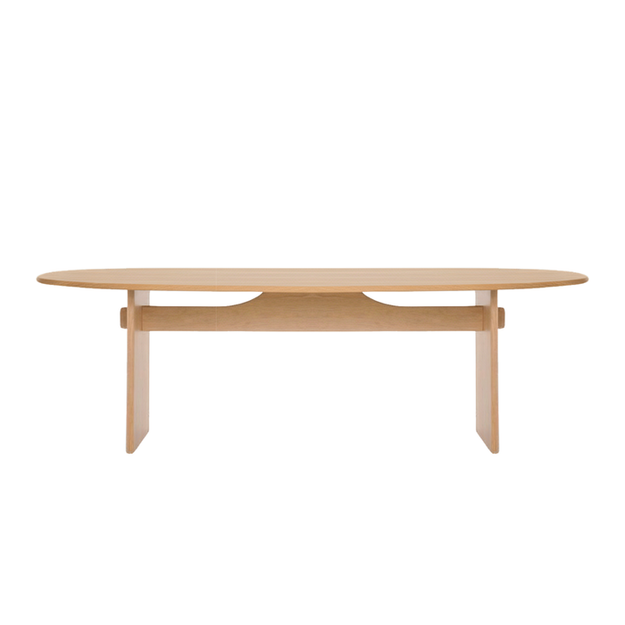 Kelly Dining Table, Light Oak, 86.61"W x 43.31"D