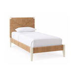 Hughes Twin Bed - Natural/White