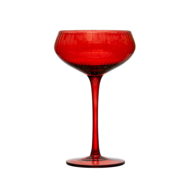 8oz Stemmed Champagne Coupes, 4 Colours