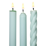 Assorted Candle Tapers 3-Pack, Blue