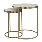 Aragon Nesting Tables, S/2, White