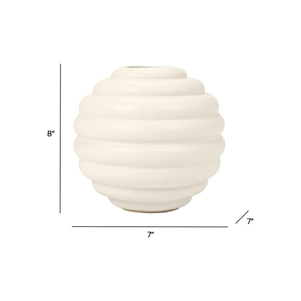 Emion Short Vase, 8"H