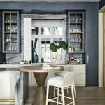 Surrey 24" Counter Stool, Cream White Leather