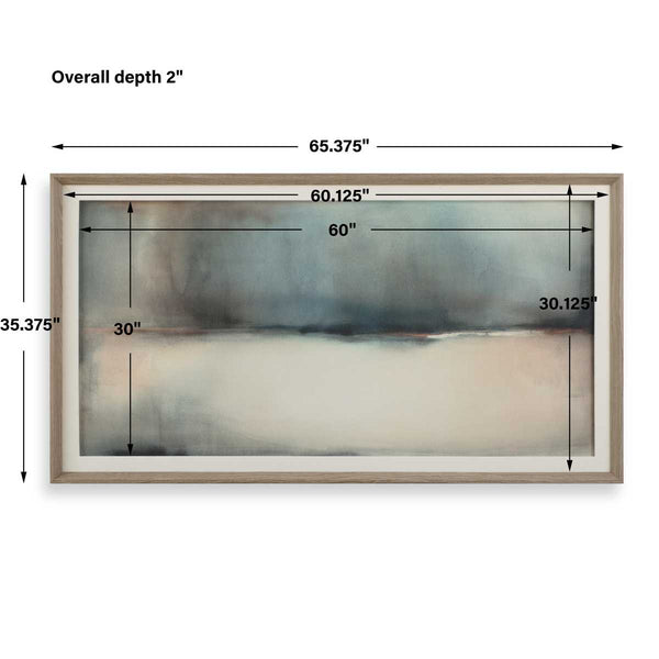 Deep Rains Framed Print, 65W" x 35H"