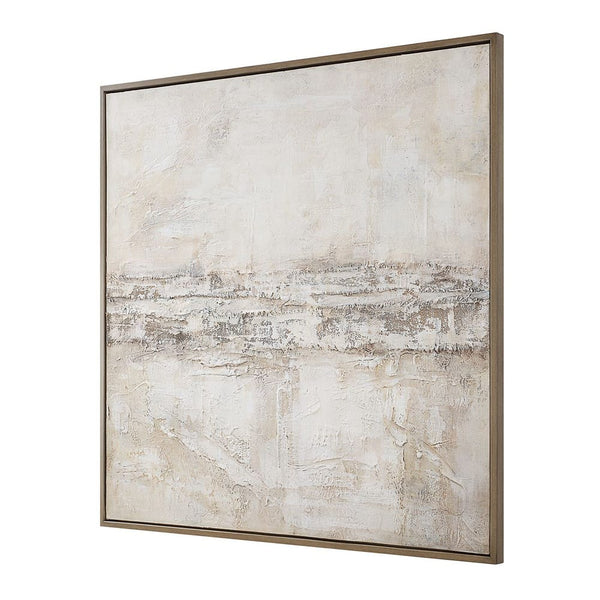 Desert Oasis Hand Painted Canvas, 52"W X 52"H