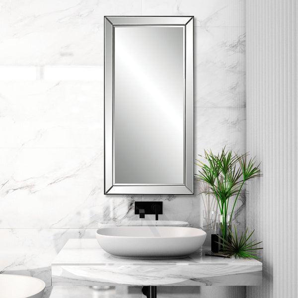 Lytton Mirror, Black, 24"W x 48"H x 1"D