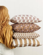 Kesula Moonflower Linen Cushion, 22" x 22"