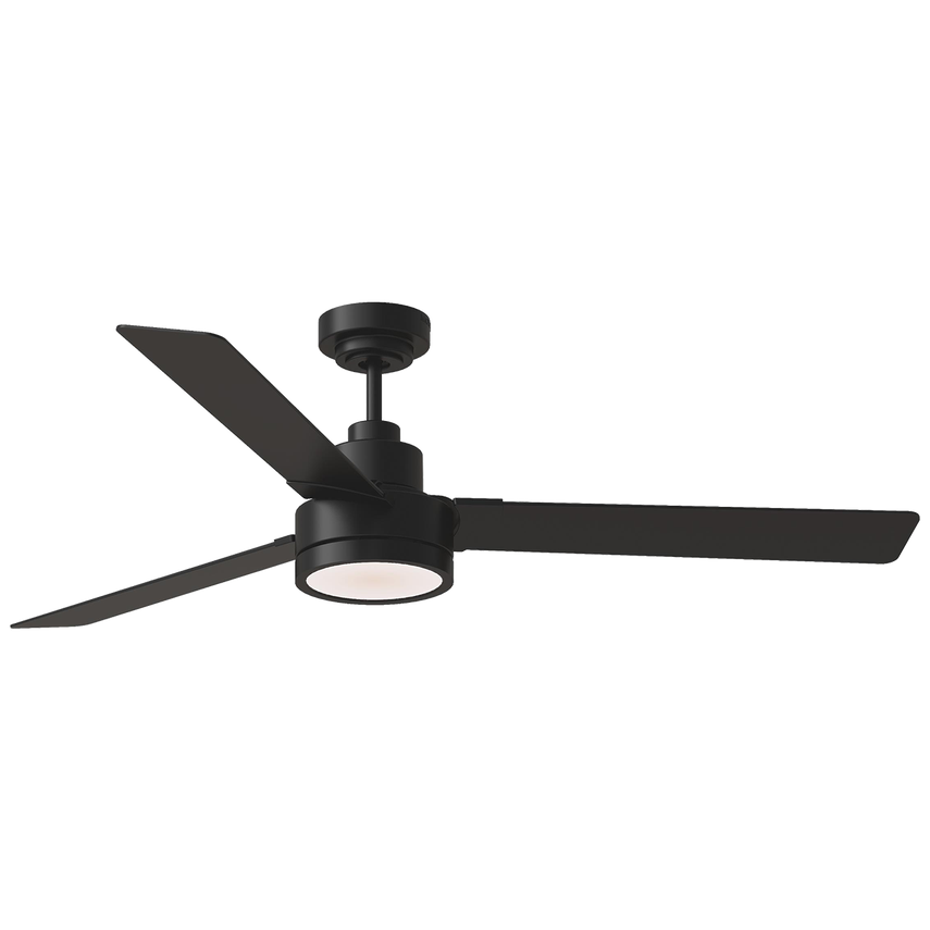 Jovie 58 LED Ceiling Indoor/Outdoor Fan, Black