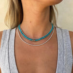 3MM Signature Beaded Necklace, Gold and Silver