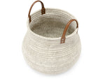 Cairo Basket, White, Large, 22.5" Dia x 17.25" H
