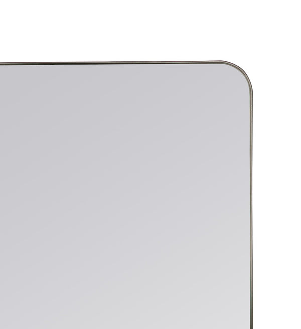 Franco Black Metal Mirror, 36" x 24"