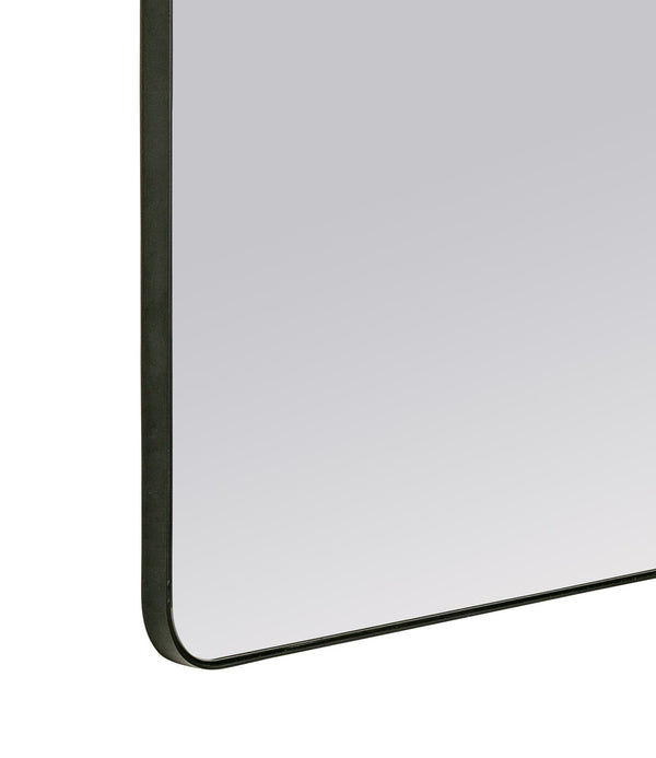 Franco Black Metal Mirror, 36" x 24"