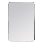 Franco Black Metal Mirror, 36" x 24"