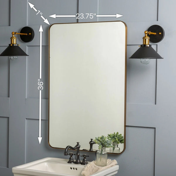 Somerset Gold Metal Mirror, 23.75" x 36"