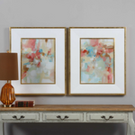 A Touch of Blush and Rosewood Fences Framed Prints, 2 Styles, 28"W x 34"H