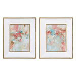 A Touch of Blush and Rosewood Fences Framed Prints, 2 Styles, 28"W x 34"H