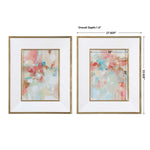 A Touch of Blush and Rosewood Fences Framed Prints, 2 Styles, 28"W x 34"H