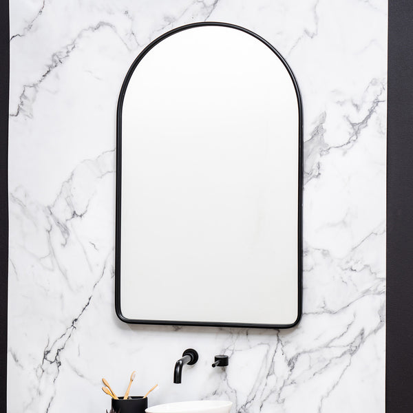 Colca Black Wall Mirror, 24" X 38"