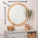 Blaise Round Mirror, 35.5"