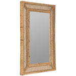 Jameson Wall Mirror, Rattan, 36" x 24"