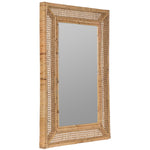 Jameson Wall Mirror, Rattan, 36" x 24"