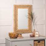 Jameson Wall Mirror, Rattan, 36" x 24"