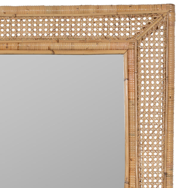 Jameson Wall Mirror, Rattan, 36" x 24"