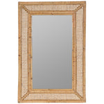 Jameson Wall Mirror, Rattan, 36" x 24"