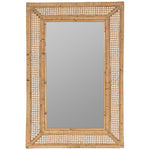 Jameson Wall Mirror, Rattan, 36" x 24"