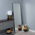 Melrose Floor Mirror, Black, 68" x 24"