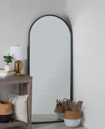 Colca Black Floor Mirror, 28.25" X 68"