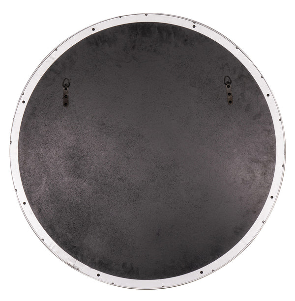 Franco Round Silver Wall Mirror, 34"