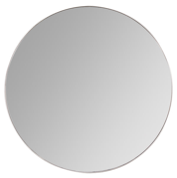 Franco Round Silver Wall Mirror, 34"