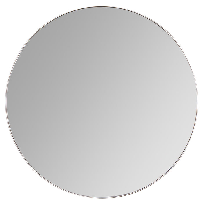 Franco Round Silver Wall Mirror, 34"