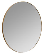 Franco Round Gold Wall Mirror, 34"