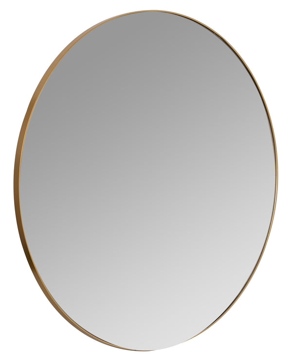 Franco Round Gold Wall Mirror, 34"