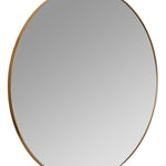 Franco Round Gold Wall Mirror, 34"