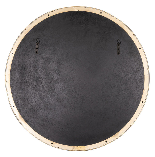 Franco Round Gold Wall Mirror, 34"