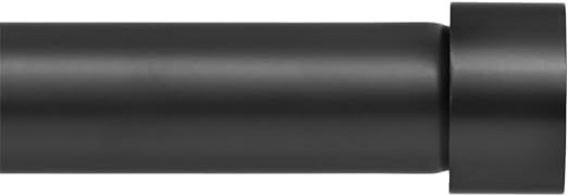 Curtain Rod, Black, 120" to 240"