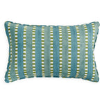 Marrakesh Lagoon Linen Cushion, 14" x 22"
