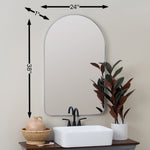 Gerrard Mirror, Silver, 38" x 24"