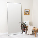 Dainton Black Floor Mirror, 36" X 78"