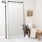 Dainton Black Floor Mirror, 36" X 78"