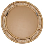 Vanessa Round Rattan Mirror, 35.25"